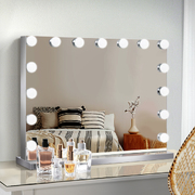 Makeup Mirror 58X46cm Hollywood with Light Vanity Dimmable Wall 15 LED