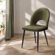 Dining Chairs Set Of 2 Velvet Hollow Green