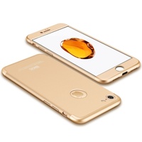 Ultra-Slim Full Protection 360 Degree Impact Resistant iPhone 7 Case (Gold)
