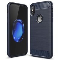 iPhone X Carbon Fibre Full Protection Cover Drop Safe Shock Absorbing Back Case