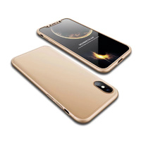 Ultra-Slim iPhone X Full Protection Case -360 Degree Impact Resistant (Gold)