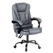 Executive Office Chair 4-Point Massage Adjustable Ergonomic Recline PU