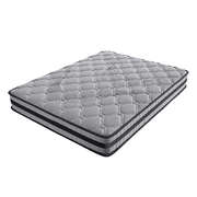 Modern King Spring Mattress Grey Medium Firm - Soft Cushion Classic