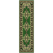 Dark green traditional quality rug b17135/350 