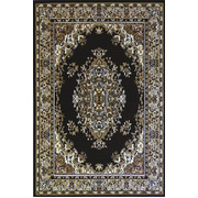 Black traditional quality rug b17135/500 