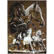 Dark horses modern quality rug b24640/904
