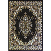 Black traditional quality rug c17135/500 