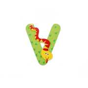 Animal Letter V Green