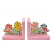 WOODEN BIRD BOOKEND