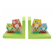 WOODEN OWL BOOKEND