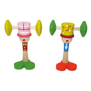 WOODEN CLOWN HEAD BANGER