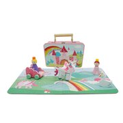 UNICORN PLAYSET IN TIN CASE