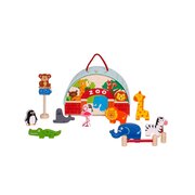 ZOO PLAYSET WITH CARRY HOUSE