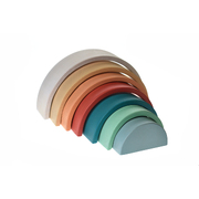 Calm & Breezy Wooden Stacking Rainbow Terracotta