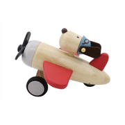 Retro Md Plane With Cute Dog Drive Red