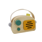 Wooden Radio Music Box Green