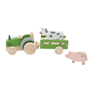 Wooden Tractor With Farm Animal