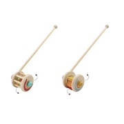 Calm & Breezy Push Along Wooden Rolling Balls Tumbler