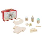 Doll Nursing Playset In Tin Case