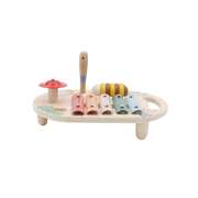 Wooden spring insect music table