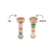 Wooden spring insect rainmaker rattle butterfly and bee pack of 2