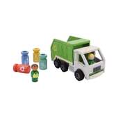 Wooden Recycling Truck Playset