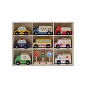 Wooden Transportation Set Cream