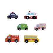 Wooden Vehicle Set Cream