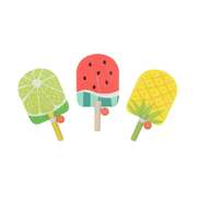 Wooden Paddle Ball Set Tropical 24.5x13.5x1.5cm