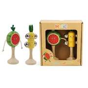 Wooden Musical Fruit Set 6x6x14.5cm