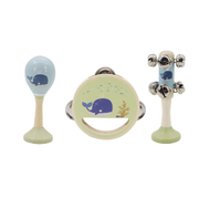 Calm & Breezy Whale Wooden 3Pcs Music Set