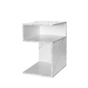 Functional 1xBedside Tables Drawers Side White - Multipurpose Use