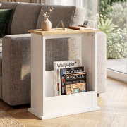 Slim Side Table Magazine Rack Sofa End Table | EXTG