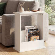 Narrow End Table Magazine Rack Bedside Storage | EXTG