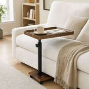 C Shaped Side Table Height Adjustable Swivel | EXTG
