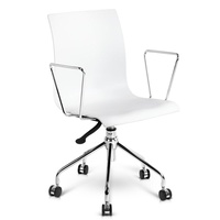 Modern Office Chair with Armrests White