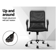Office Chair Gaming Chair Computer Mesh Chairs Mid Back Black