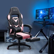 Office Chair Computer Desk Gaming Chair Study Home Work Recliner Black Pink