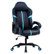 Gaming Office Chair Computer Chairs Leather Seat Racer Racing Meeting Chair Balck Blue
