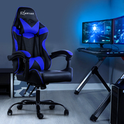 Gaming Office Chairs Computer Seating Racing Recliner Racer Black Blue