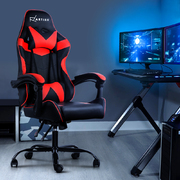 Gaming Office Chairs Computer Seating Racing Recliner Racer Black Red