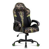 Gaming Office Chair Computer Chairs Leather Seat Racing Racer Meeting Chair Green Camouflage