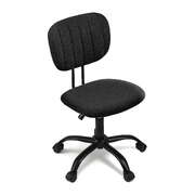 Armless Ergonomic Office Chair Black 360° Swivel Height Adjustable