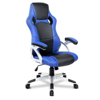 Racing Office Chair Black Blue