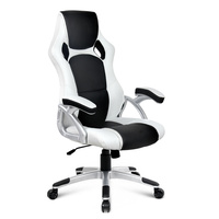 Racing Office Chair Black White