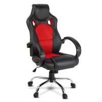 Leather Racing Office Chair - Red