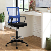 Office Chair Veer Drafting Stool Mesh Chairs Black Standing Chair Stool