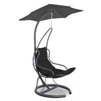 Outdoor Swing Hammock Chair w/ Cushion Black
