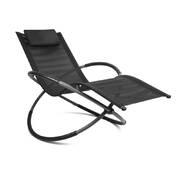 Foldable Orbital Rocking Chair - Black