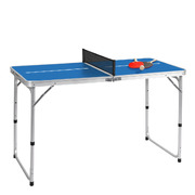 Foldable Tennis Table Balls Bats Game Set Indoor Outdoor